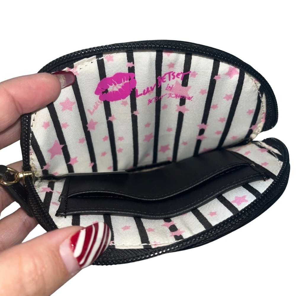MUST HAVE Betsey Johnson Black Cat Coin Purse Pouch Collectible - Picture 4 of 5